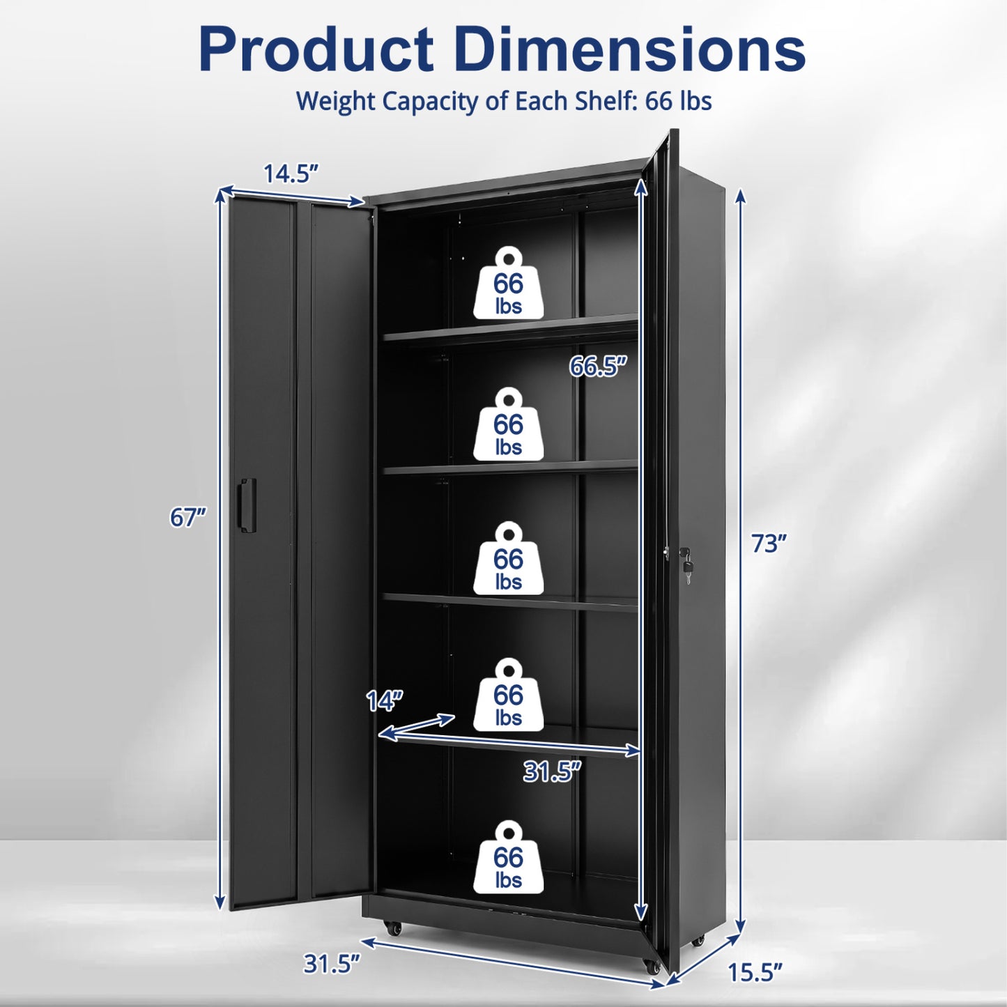 Rolling Metal Storage Cabinet 73 In Lockable File Cabinet Black File Cabinets at Gallery Canada