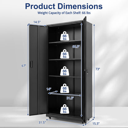 Rolling Metal Storage Cabinet 73 In Lockable File Cabinet Black File Cabinets at Gallery Canada