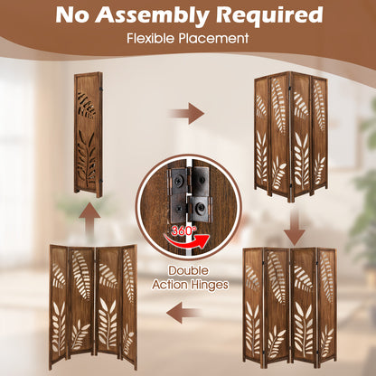 5.6 FT Folding Partition Stand, 4 Panel Room Divider Room Dividers at Gallery Canada