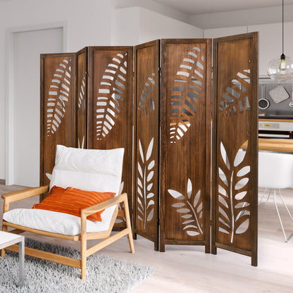 5.6 FT Folding Partition Room Divider, 6 Panel, Double Action Metal Hinges Room Dividers at Gallery Canada