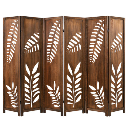 5.6 FT Folding Partition Room Divider, 6 Panel, Double Action Metal Hinges Room Dividers at Gallery Canada