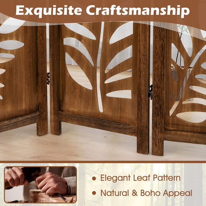 5.6 FT Folding Partition Room Divider, 6 Panel, Double Action Metal Hinges Room Dividers at Gallery Canada