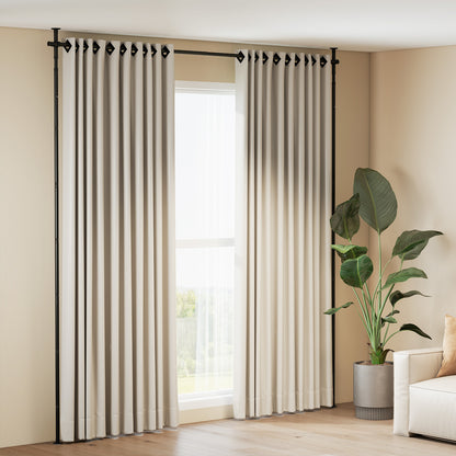 Adjustable Floor To Ceiling Tension Rod, Black Room Dividers Black at Gallery Canada