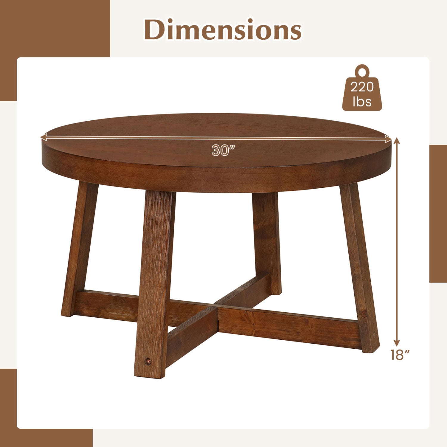 Round Coffee Table 30