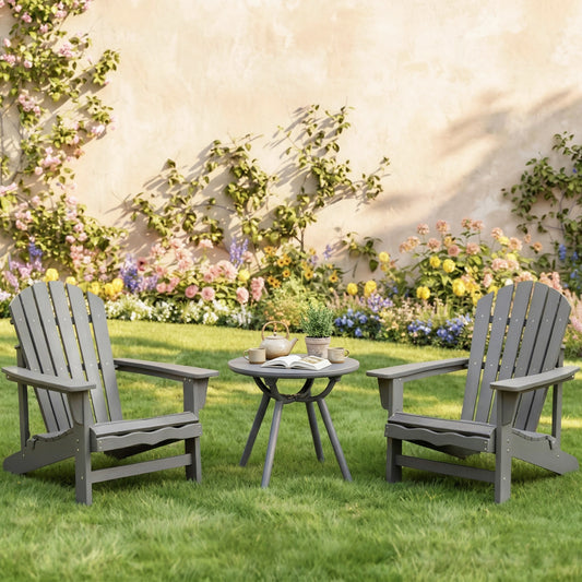 Round Patio Storage Side Table, 1 Piece, Gray Patio Coffee Tables Gray at Gallery Canada