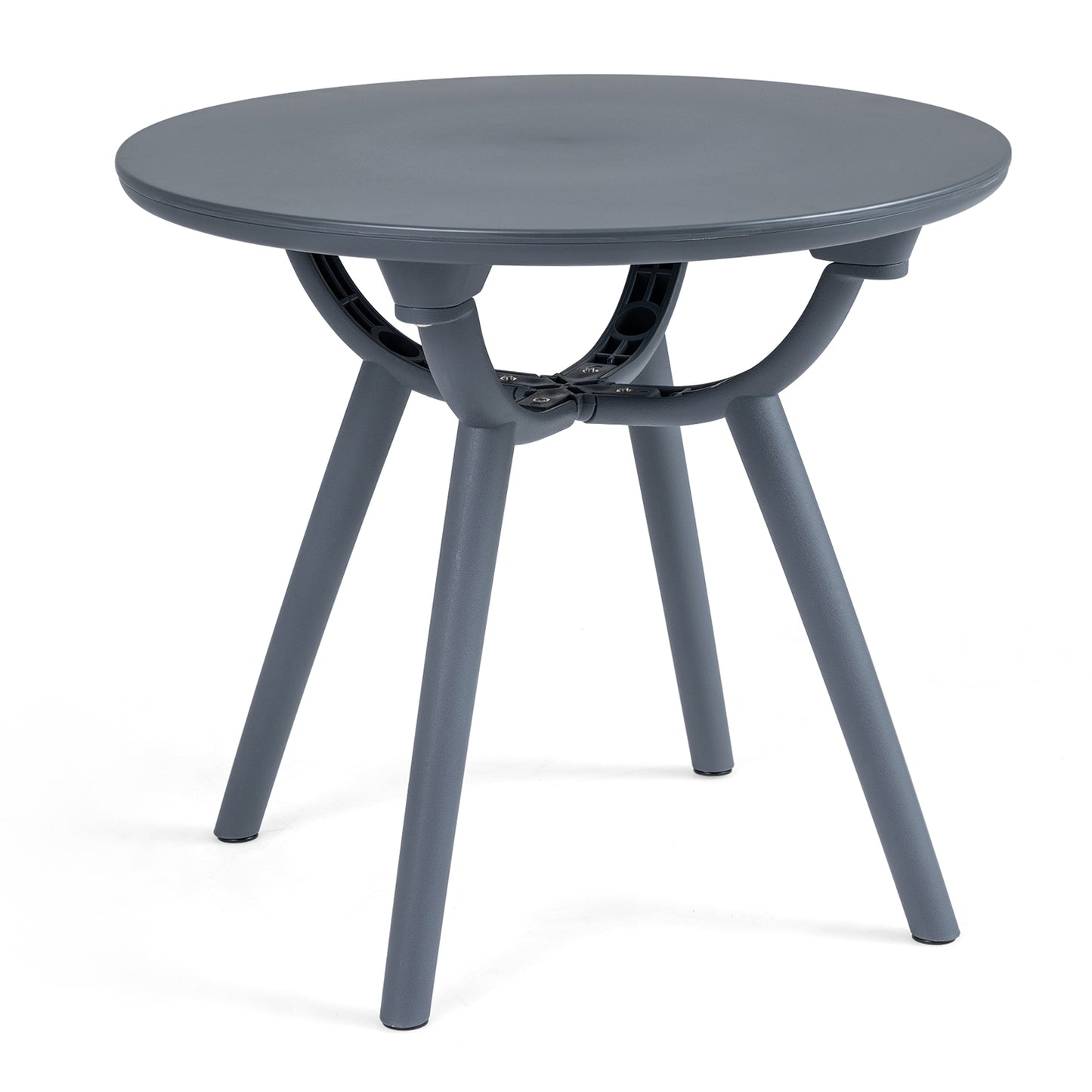 Round Patio Storage Side Table, 1 Piece, Gray Patio Coffee Tables at Gallery Canada