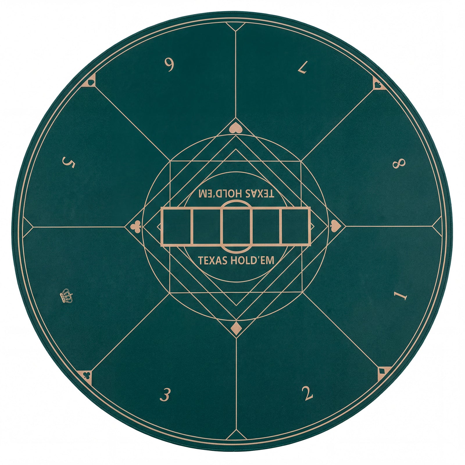 40 Inch Round Poker Mat, Portable Foldable Anti-Slip, Green Game Room at Gallery Canada