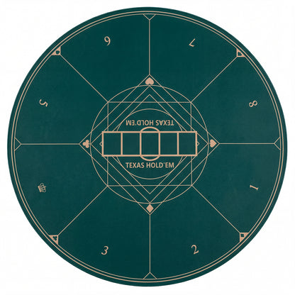 40 Inch Round Poker Mat, Portable Foldable Anti-Slip, Green Game Room at Gallery Canada