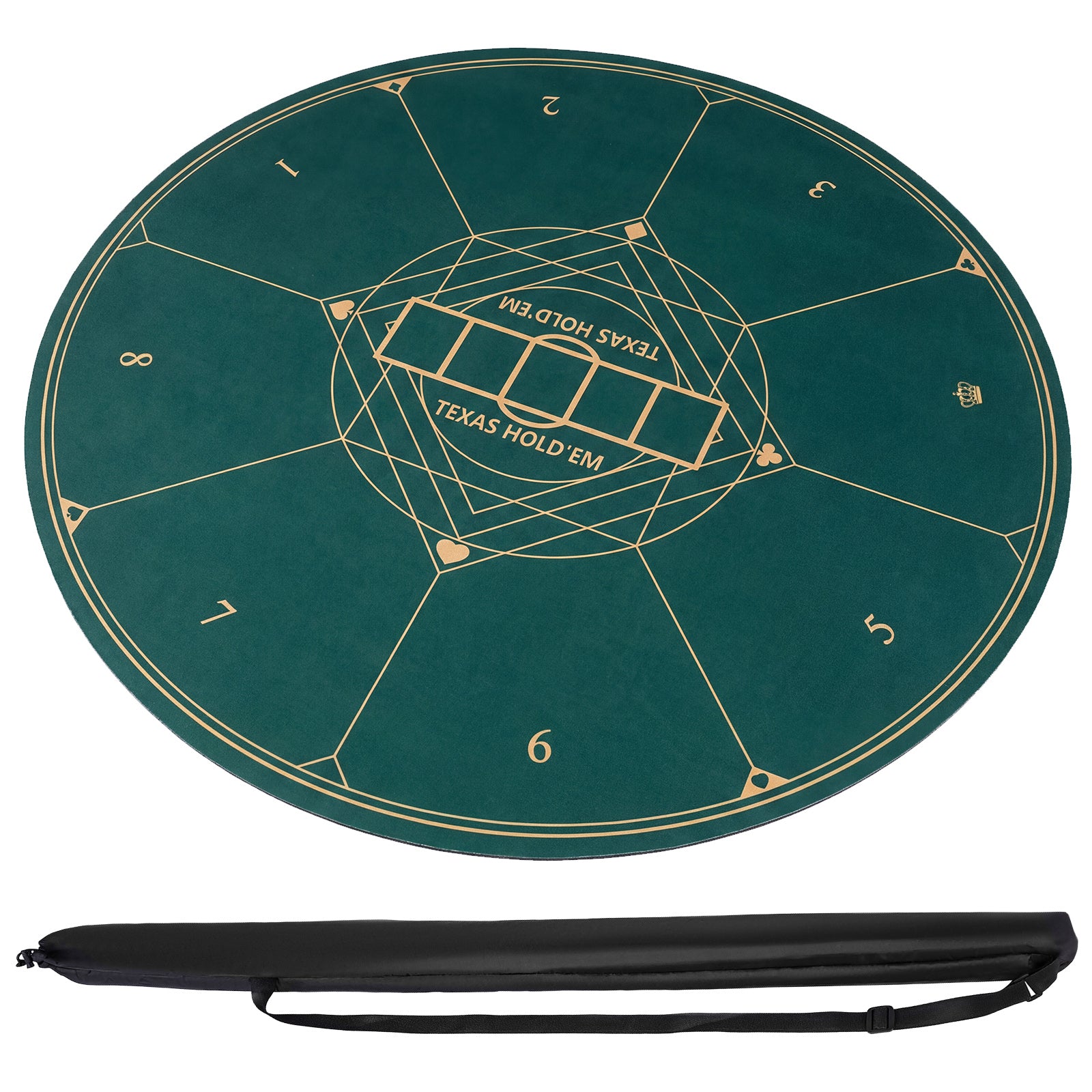 Round Poker Mat, 47