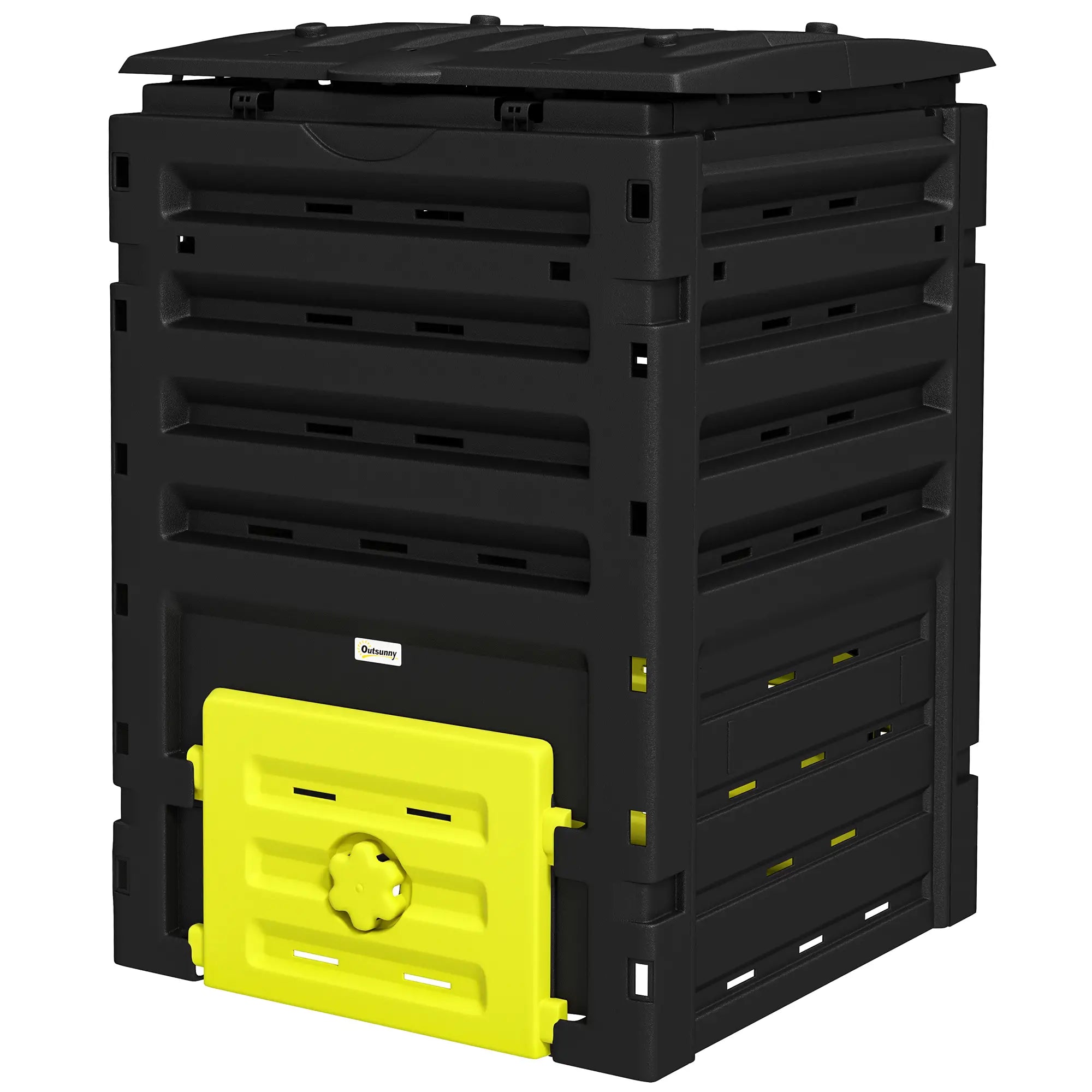 Compost Bin, Garden Composter, 120 Gallon (450L), Yellow Outdoor Compost Bin Yellow at Gallery Canada