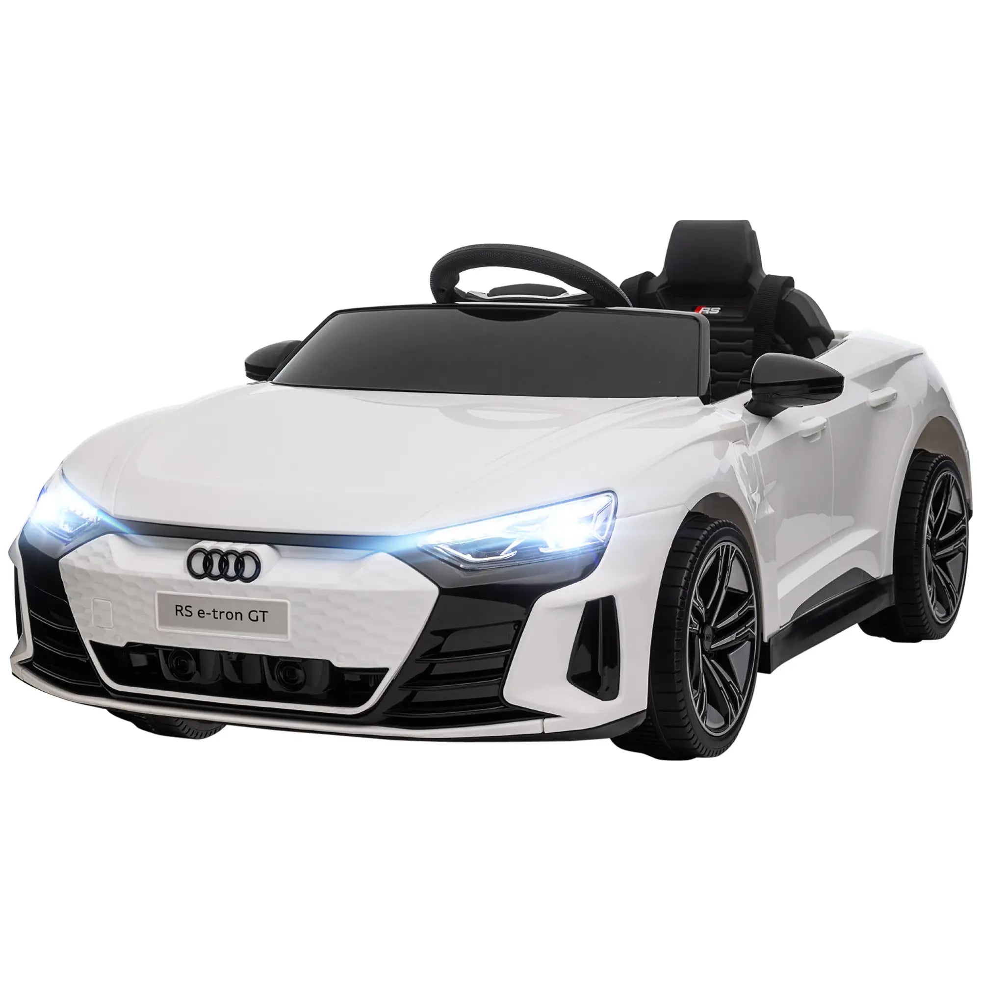 Remote Control Ride On Car, 12V Electric Toy for Kids, White Electric Toy Cars at Gallery Canada