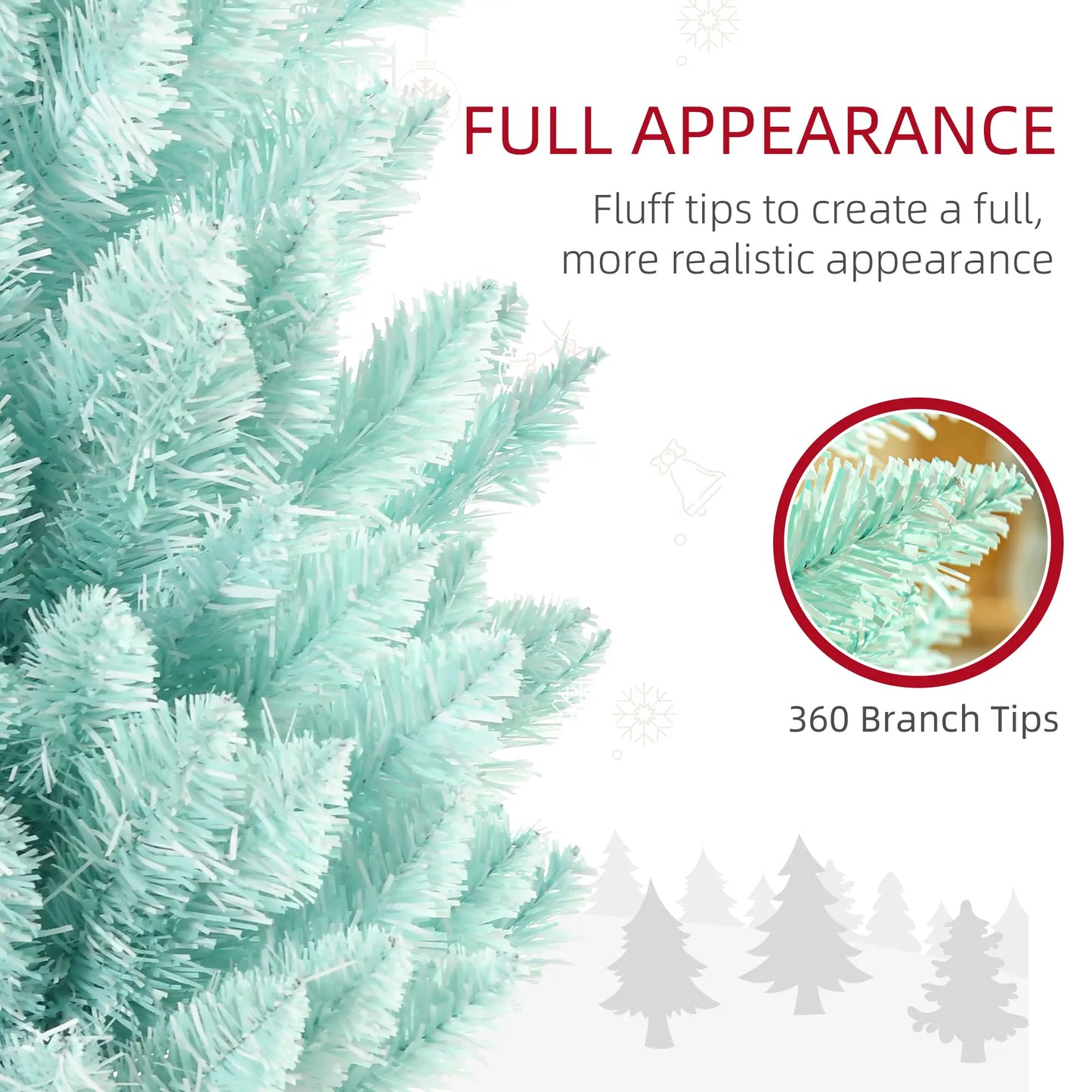 6ft Pencil Christmas Tree, Skinny Artificial, Blue Pencil Christmas Trees at Gallery Canada