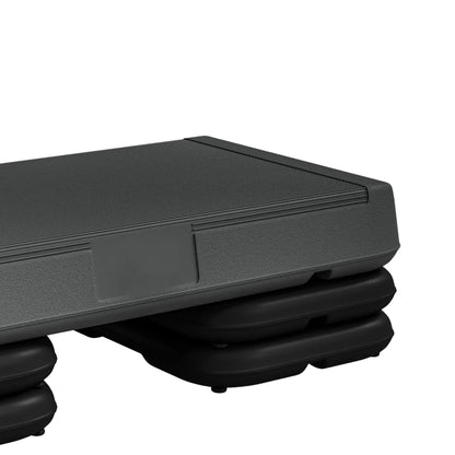 Adjustable Aerobic Stepper, 3-Level 4", 6", 8", 330lbs, Grey Aerobic Equipment at Gallery Canada