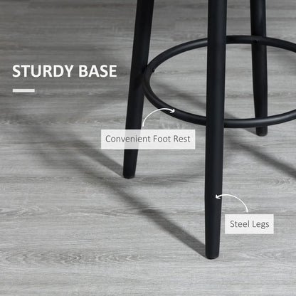 Extra Tall Bar Stools Set of 2, 360° Swivel, Steel Legs Footrest, Light Grey Bar Stools at Gallery Canada