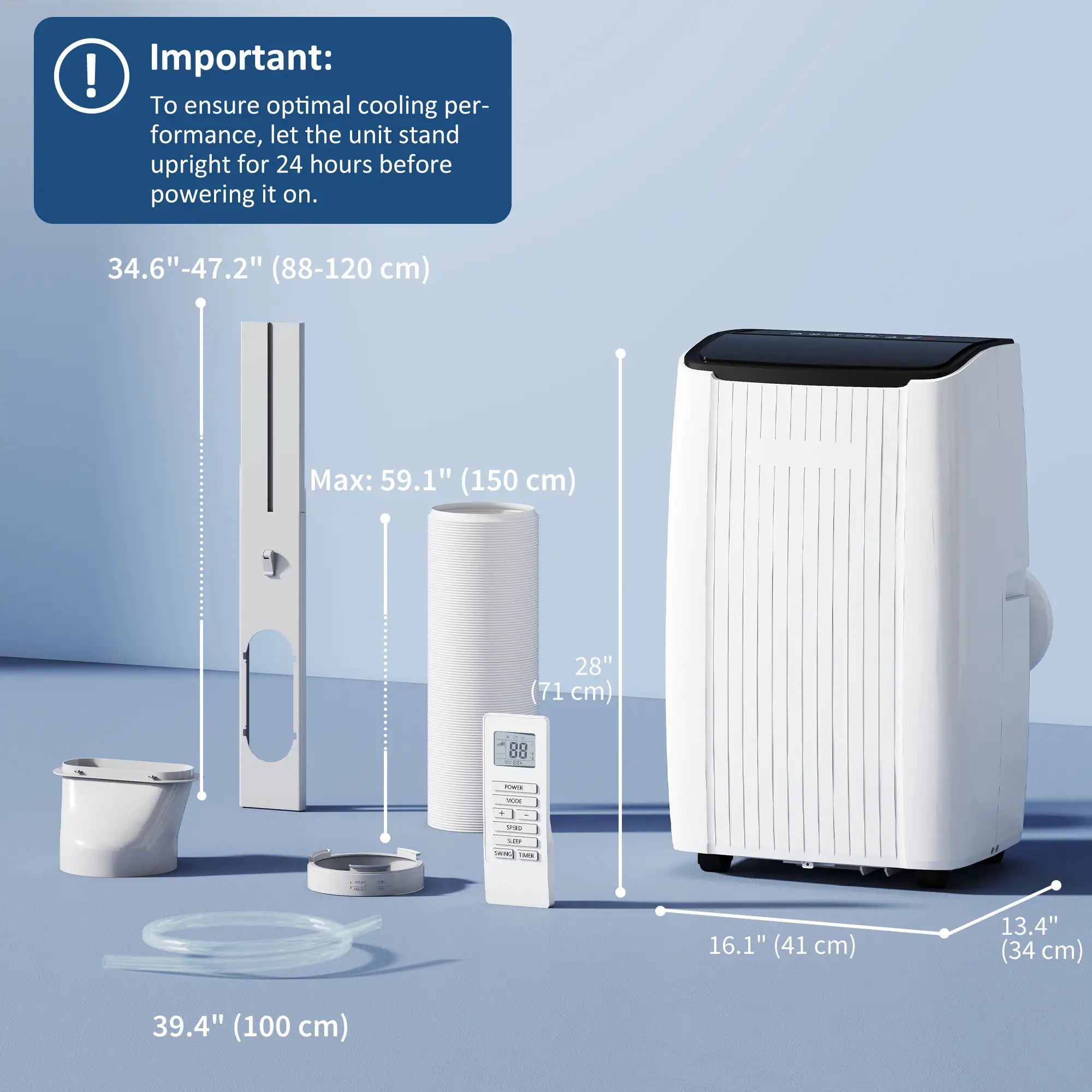12000 BTU Portable Air Conditioner, 5-in-1, White Air Conditioner at Gallery Canada