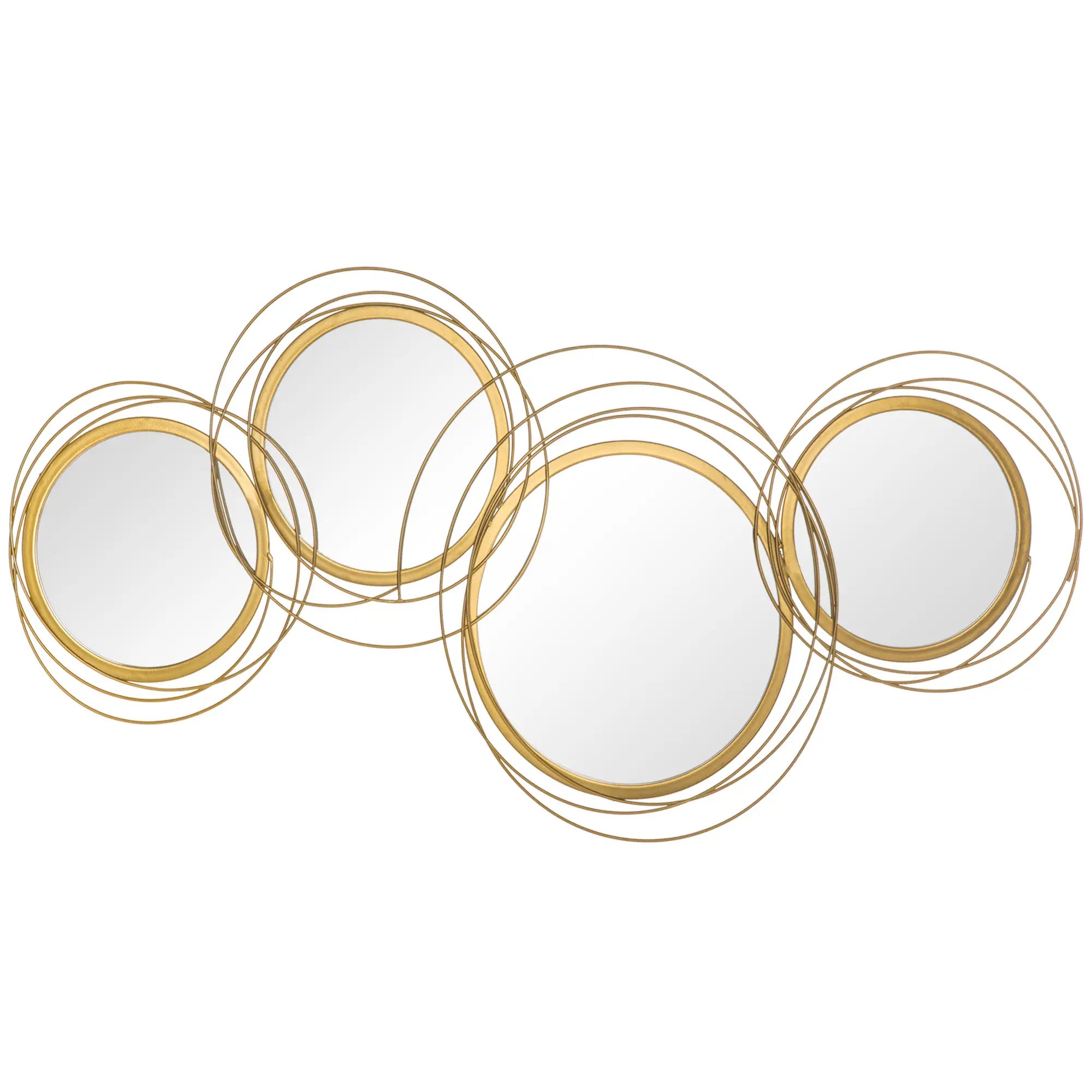 Metal Wall Art Circle Mirror, 42.25