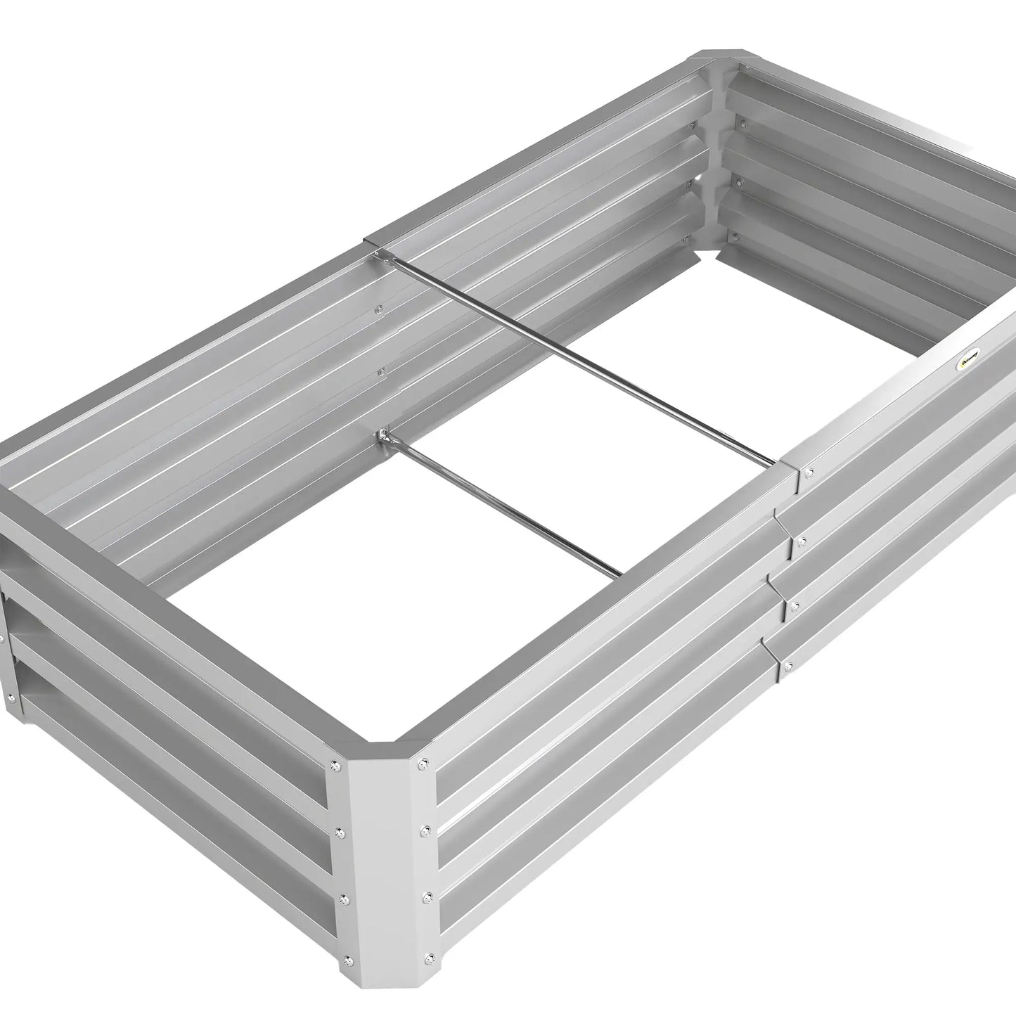 Galvanized Raised Garden Bed, Outdoor Planter Box, 4' x 2' x 1', Silver Raised Garden Beds at Gallery Canada