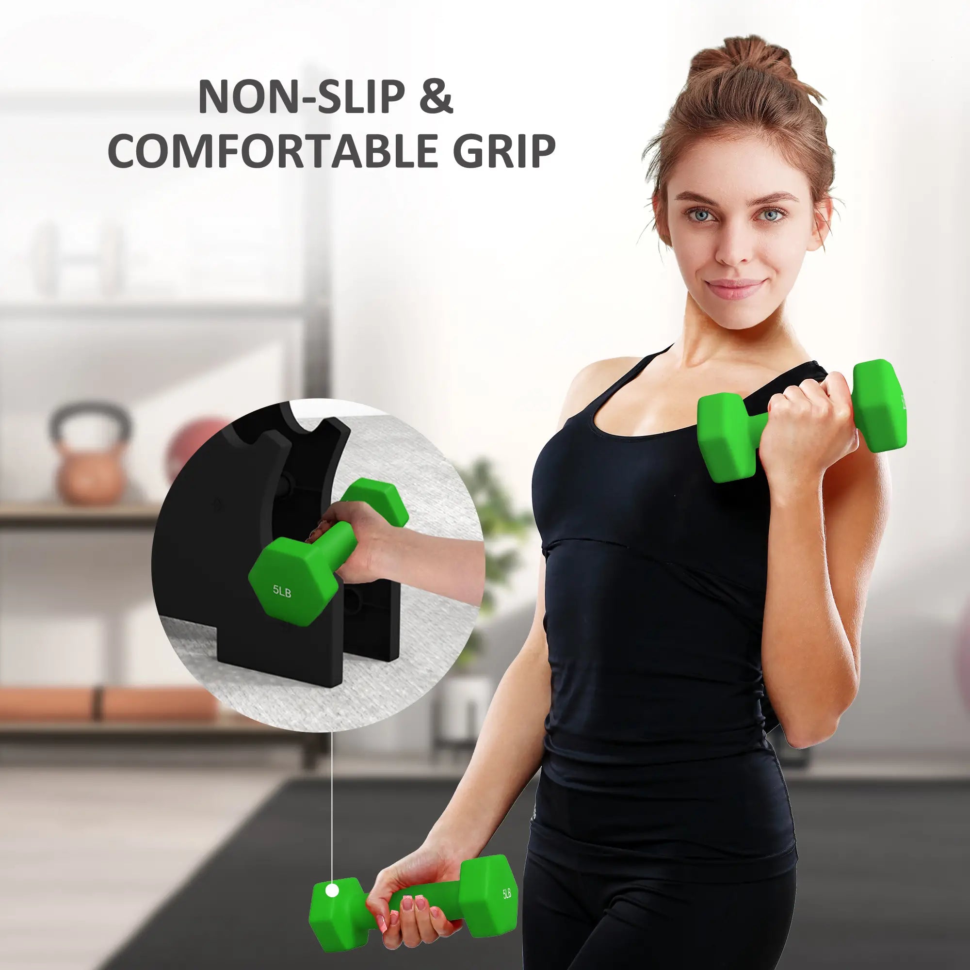 2 x 2 lbs., 2 x 3 lbs., 2 x 5 lbs. Dumbbells Set, Hand Weights for Gym Dumbbells & Barbells at Gallery Canada