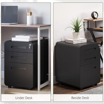 Lockable Steel File Cabinet on Wheels, Legal, A4, Letter Size Office Cabinets & Cupboards at Gallery Canada