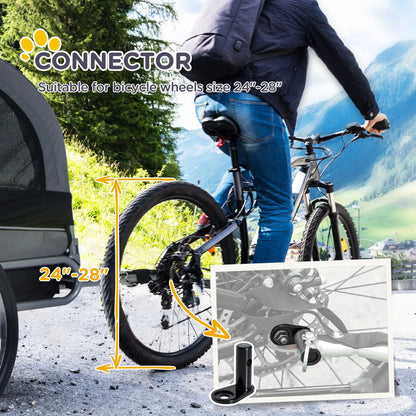 Dog Bike Trailer, Foldable, For Small Medium Dogs, Grey Dog Bike Trailers & Strollers at Gallery Canada