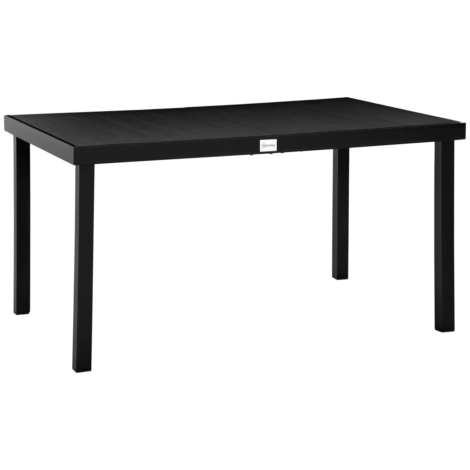 Aluminum Outdoor Dining Table for 6, 55