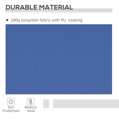 12' x 10' Manual Retractable Awning, Adjustable Sunshade, Dark Blue Patio Awnings at Gallery Canada