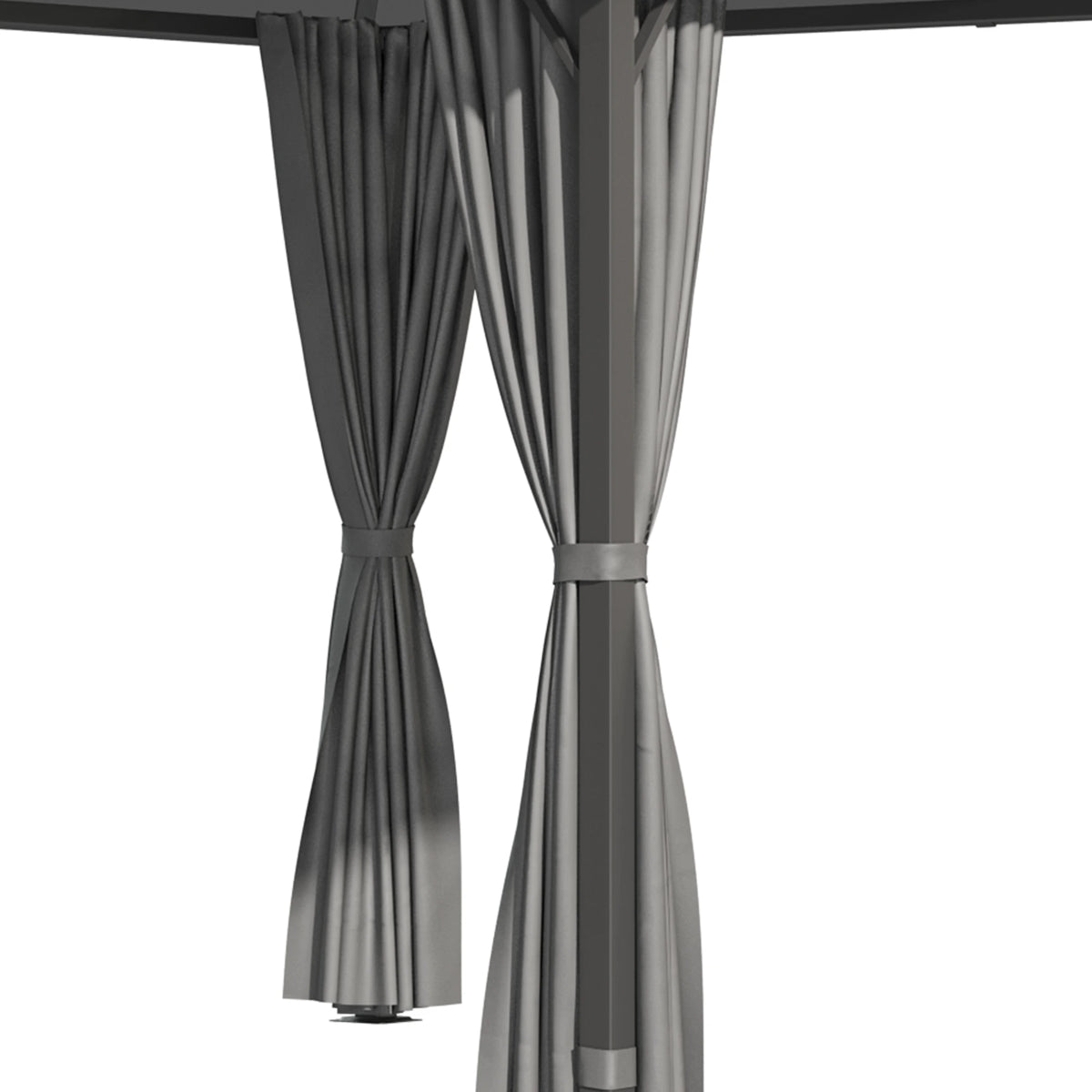 10' X 10' Hardtop Gazebo Canopy, Dark Grey Gazebos at Gallery Canada