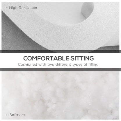 Replacement Cushions for Rattan Furniture, 14 Piece, 7 Seat 7 Back, Grey Patio Chair Cushions at Gallery Canada