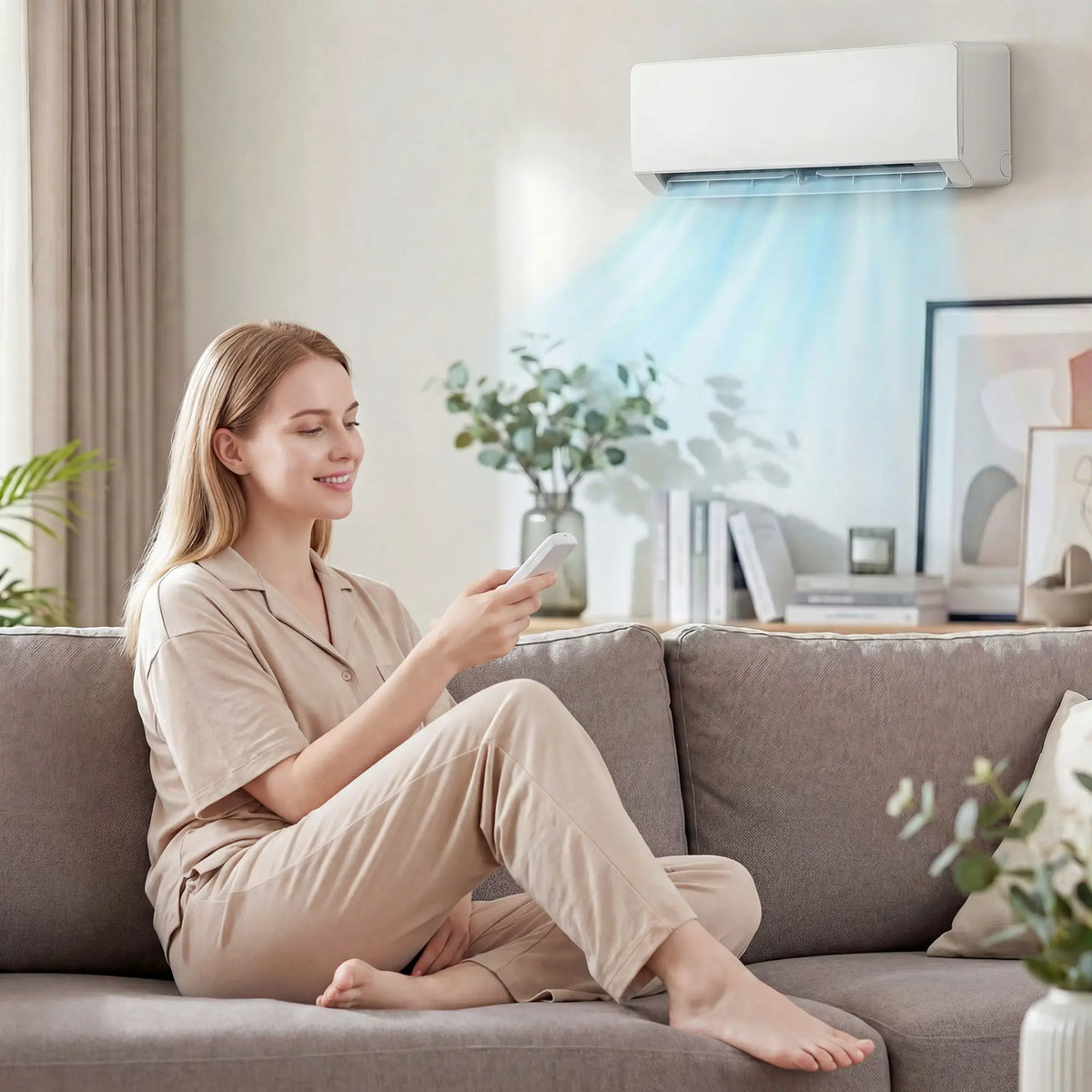 18000 BTU Mini Split AC, 22 SEER2 230V Wifi, Heats & Cools 1250 Sq Ft Air Conditioner at Gallery Canada