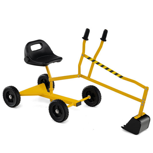 Kids Sand Digger Toy, 2-Handed Controls, Flexible Shovel, Yellow Sandboxes Yellow at Gallery Canada