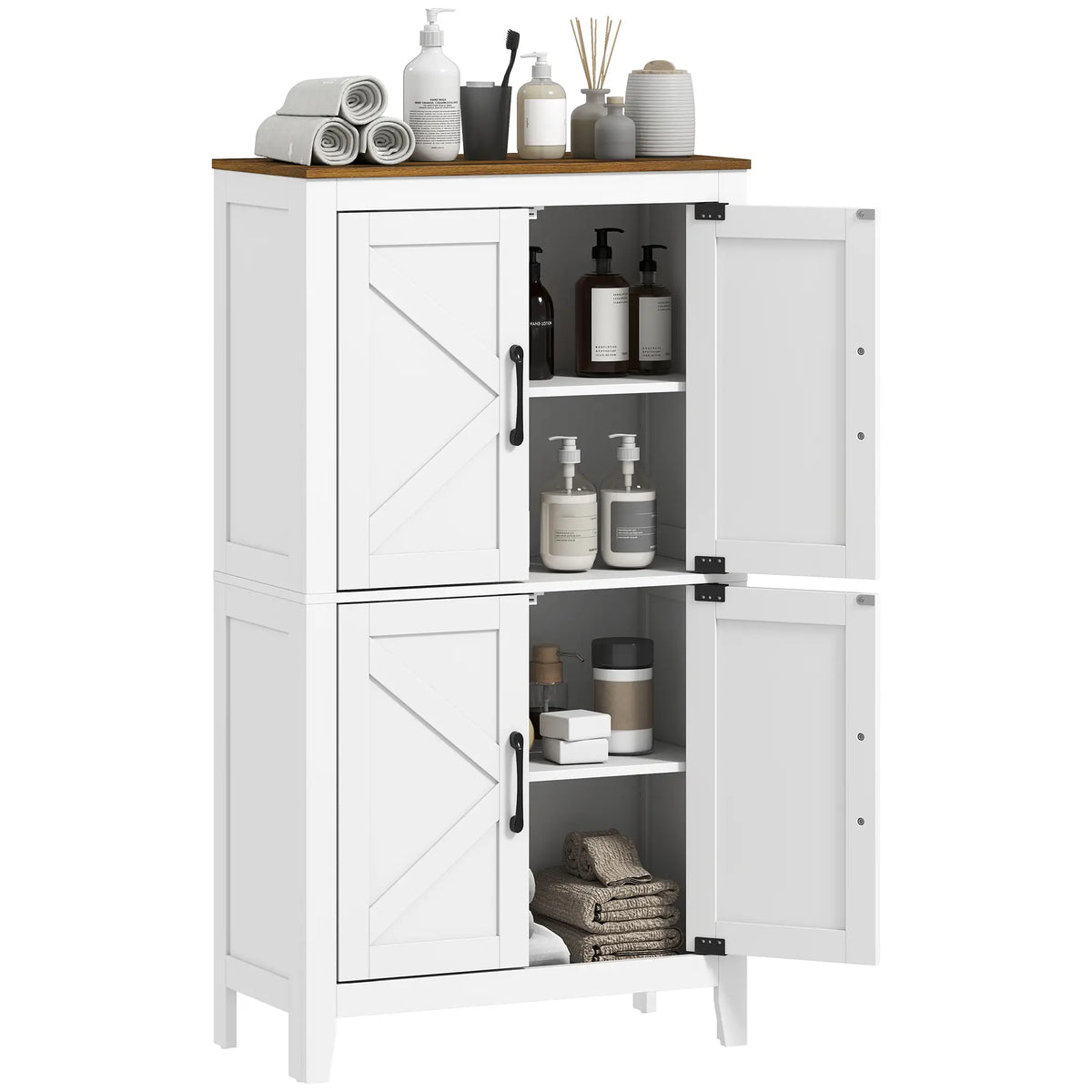 Bathroom Storage Cabinet, Barn Floor Cabinet, White Freestanding Bathroom Cabinets at Gallery Canada