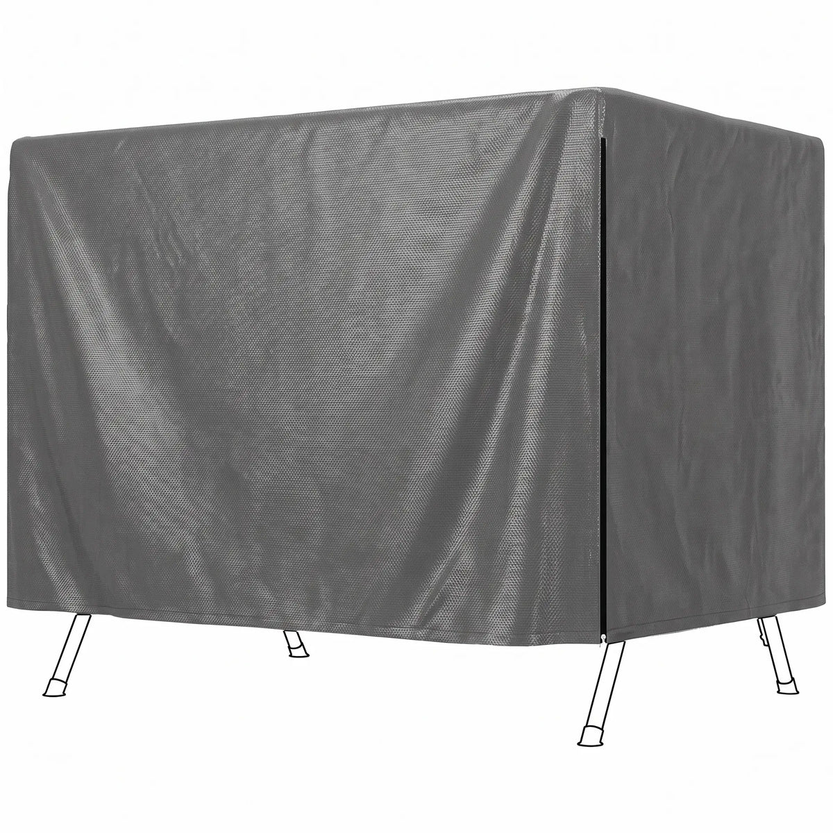 3-Seater Patio Swing Cover, Waterproof, 85" x 61" x 59", Dark Grey Patio Furniture Covers Dark Grey at Gallery Canada