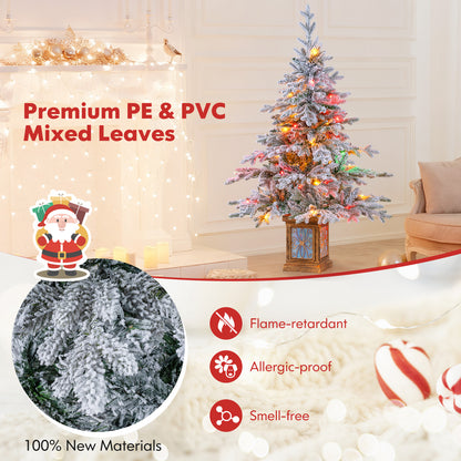 4 FT Artificial Christmas Tree Set of 2, White Christmas Tree at Gallery Canada