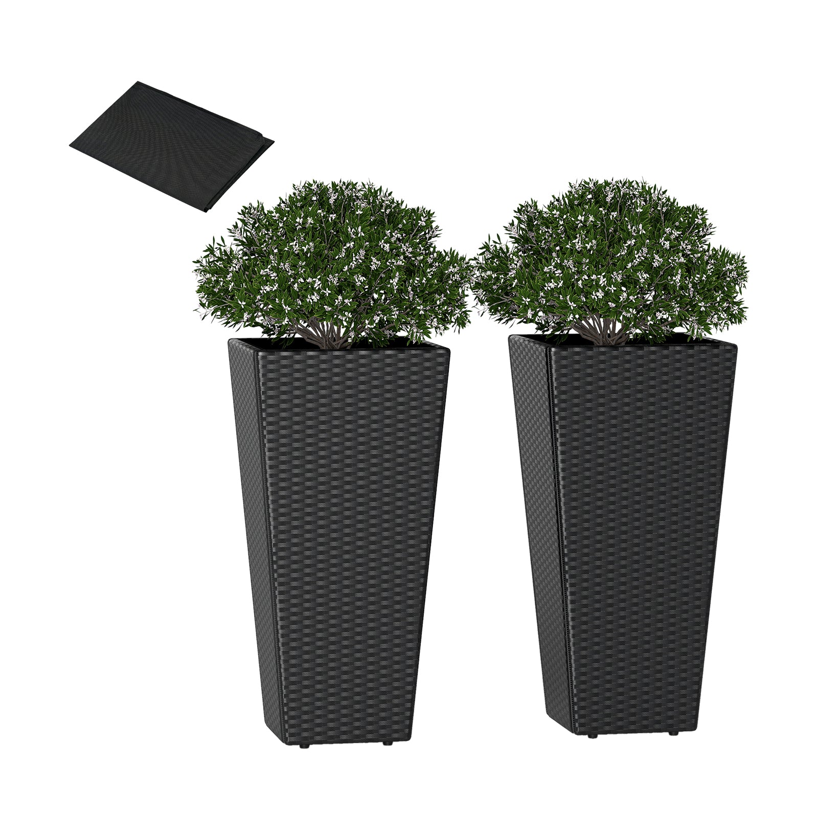 Set Of 2, 30 Inch Tall Flower Pot, Open-Ended Base Raised Garden Beds at Gallery Canada