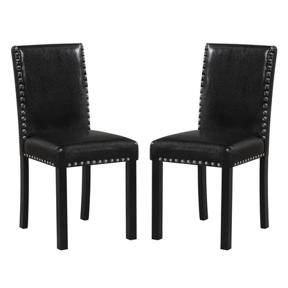 Set of 2 Dining Chairs with Solid Rubber and Wood Legs Dining Chairs Options at Gallery Canada