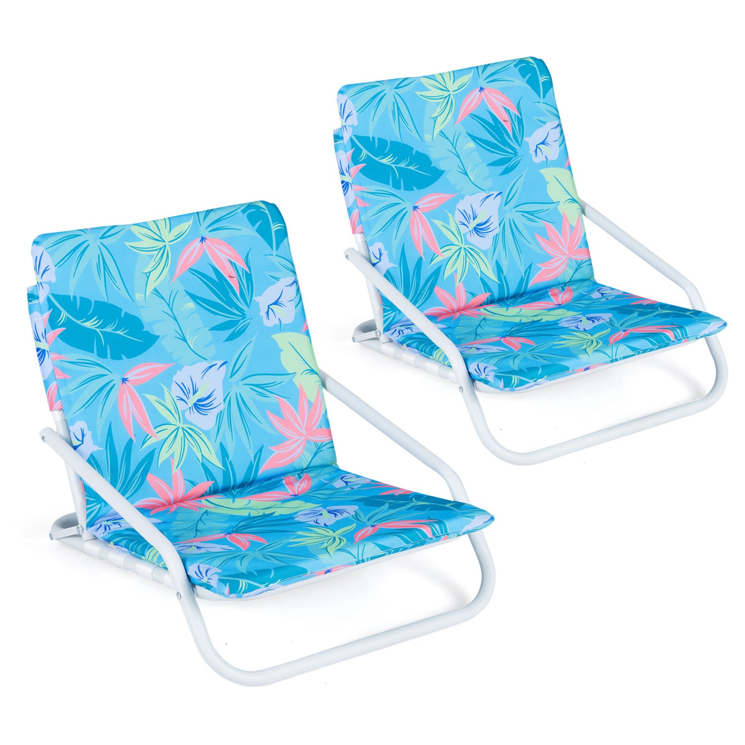 Set Of 2 Folding Beach Chairs, Padded Seat, For Camping Beach & Lawn Chairs at Gallery Canada