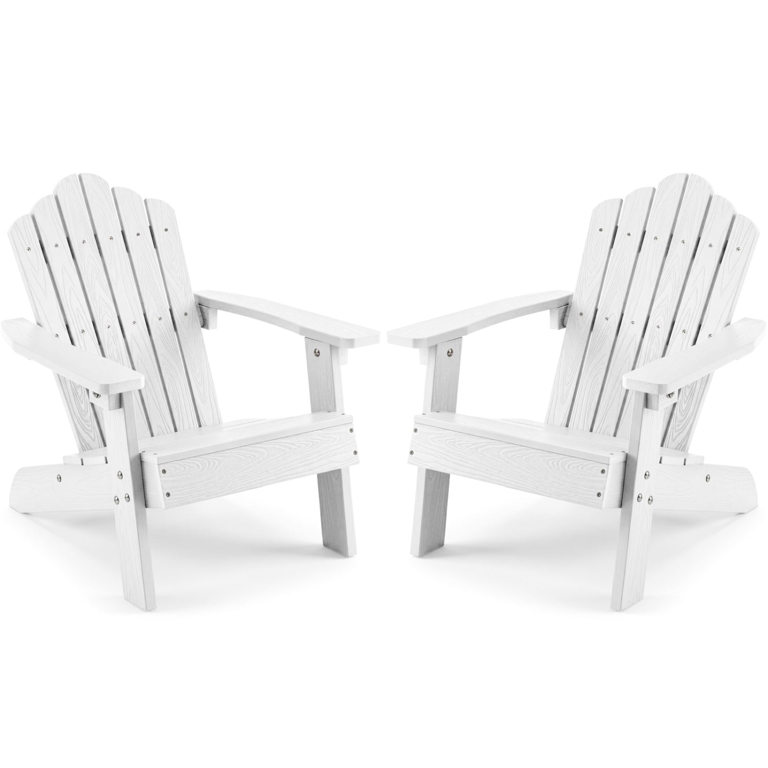 Set of 2 Kids Adirondack Chairs, Outdoor Chairs, White Adirondack Chairs White at Gallery Canada