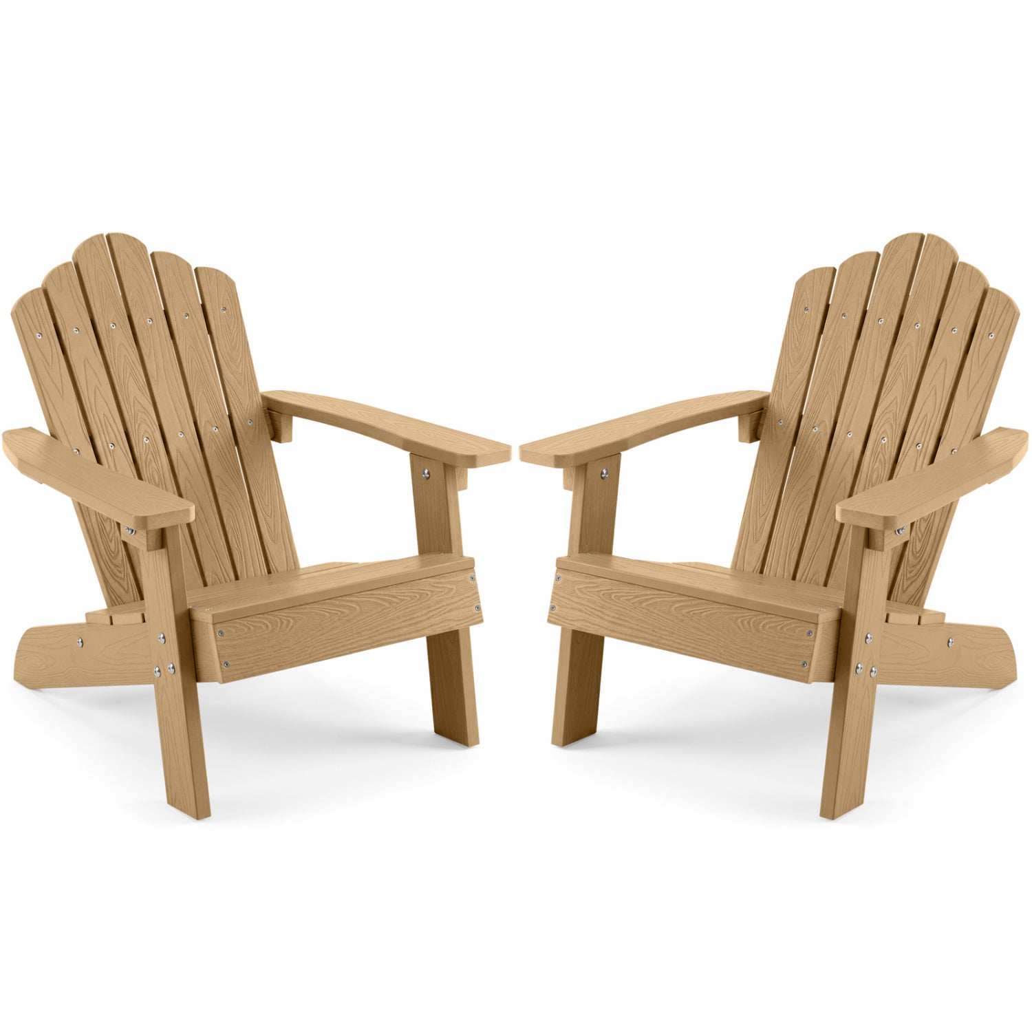 Set of 2 Kids Adirondack Chairs, Outdoor, Brown Adirondack Chairs at Gallery Canada