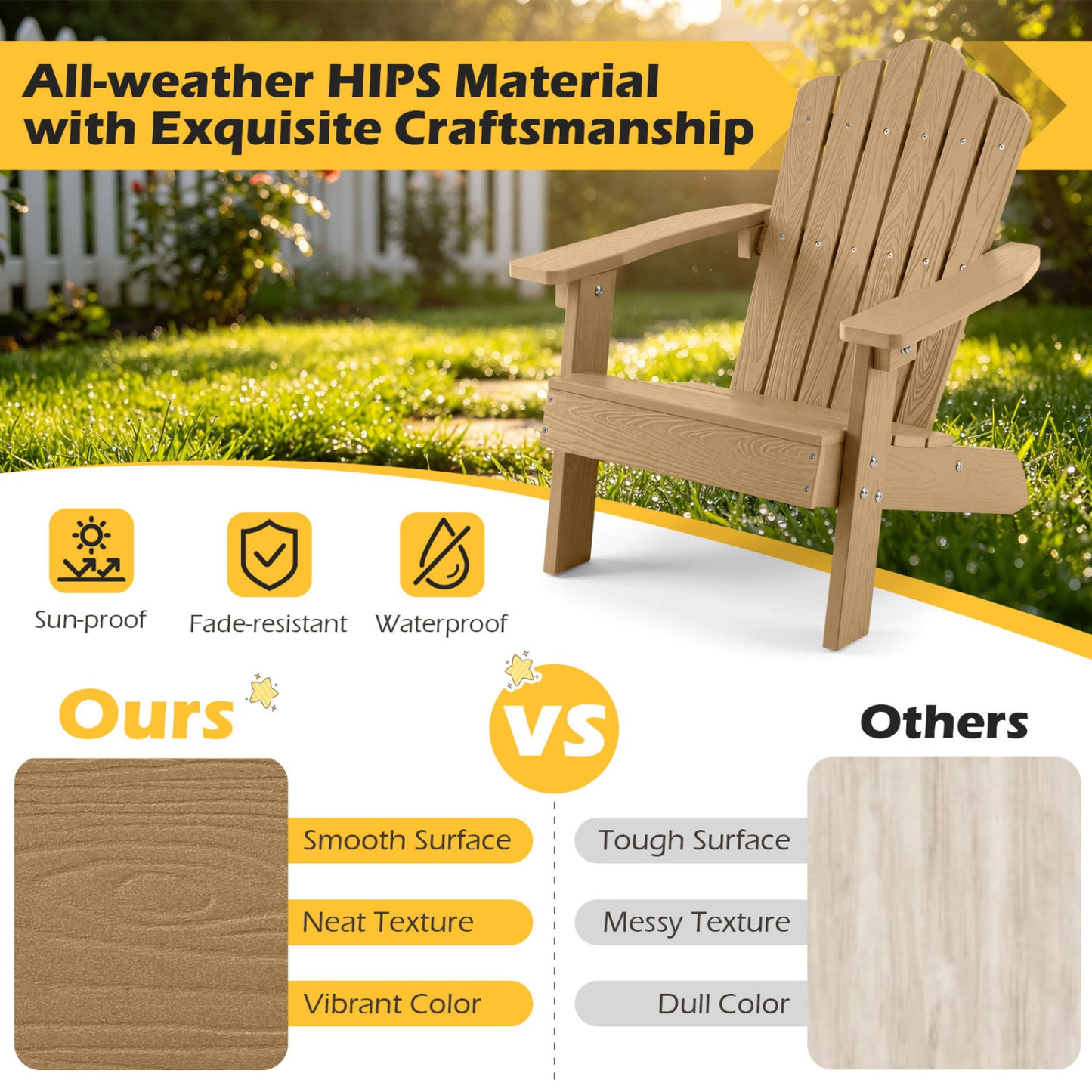 Set of 2 Kids Adirondack Chairs, Outdoor, Brown Adirondack Chairs at Gallery Canada
