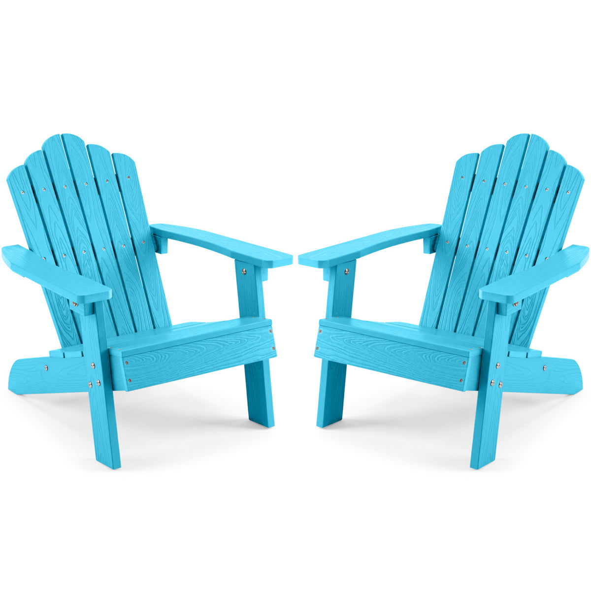 Set of 2 Kids Adirondack Chairs, Outdoor, Turquoise Adirondack Chairs Turquoise at Gallery Canada