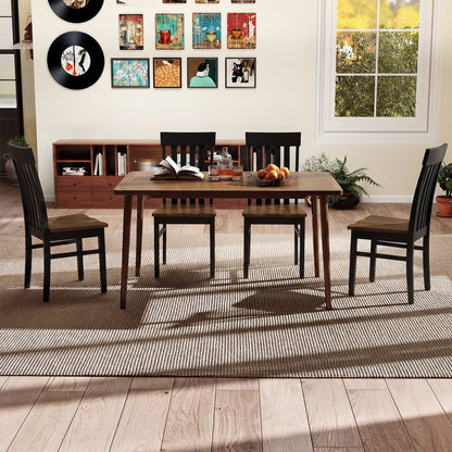 Set of 2 Armless Kitchen Dining Chairs, Black Dining Chairs at Gallery Canada