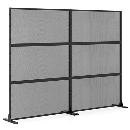 Metal Privacy Screen Set, 2 Panels, Black Room Dividers at Gallery Canada