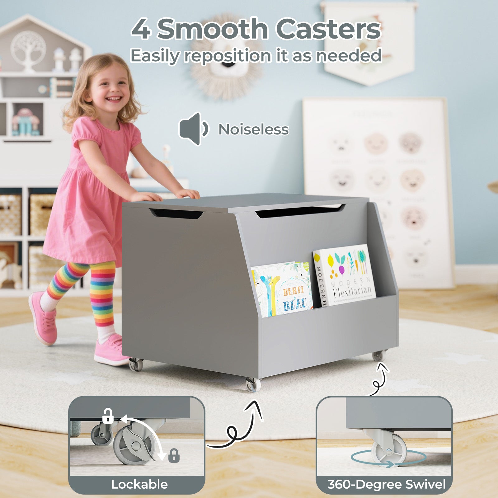 Set Of 2 Artificial Trees, Gray Kids Storage at Gallery Canada