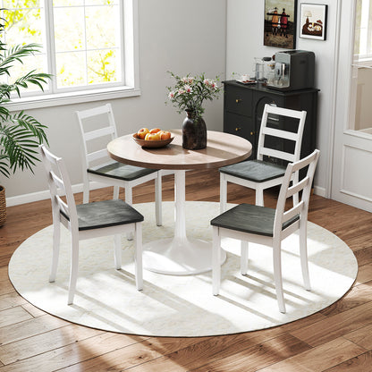 Set Of 2 Wood Dining Chairs, Gray Dining Chairs at Gallery Canada