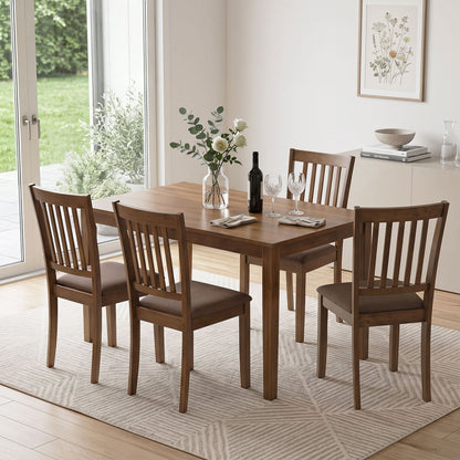 Set of 2 Upholstered Wooden Dining Chairs Dining Chairs at Gallery Canada