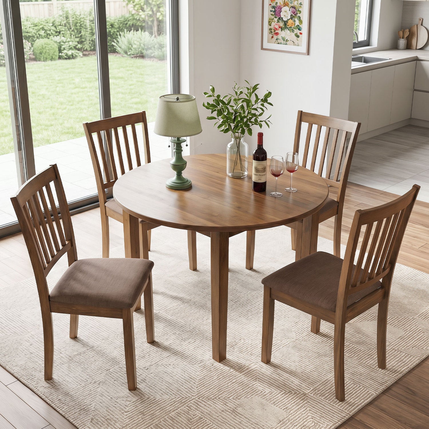 Set of 2 Upholstered Wooden Dining Chairs Dining Chairs at Gallery Canada