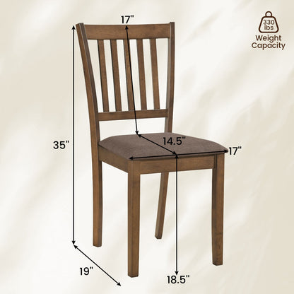 Set of 2 Upholstered Wooden Dining Chairs Dining Chairs at Gallery Canada