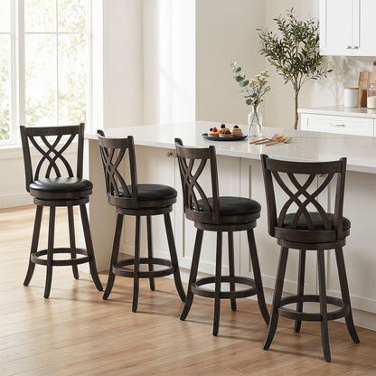 Set Of 4 29" Counter Height Bar Stools, Gray Bar Stools at Gallery Canada