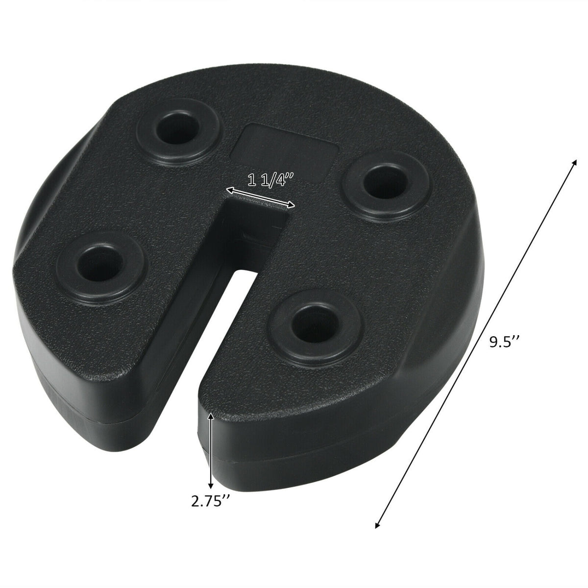 Set Of 4 Canopy Weights 20Lbs Weight Plate Kit, Black Outdoor Umbrella Bases at Gallery Canada