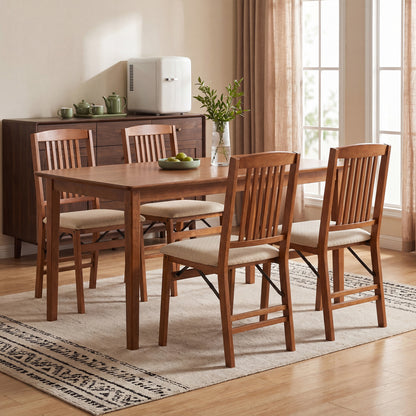 Set Of 4 Foldable Upholstered Kitchen Chairs Dining Chairs at Gallery Canada